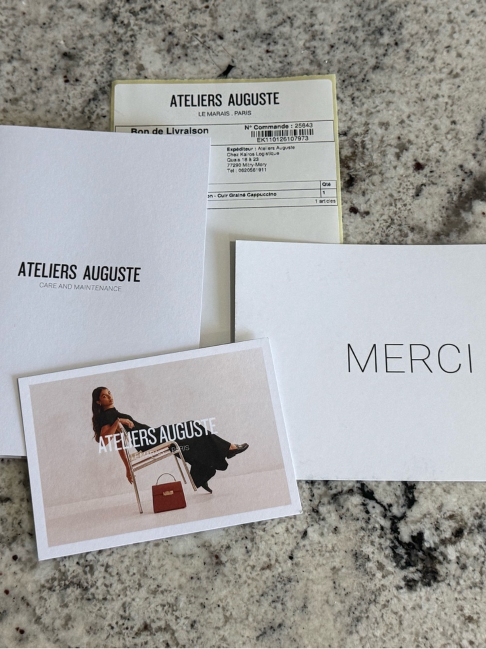 Ateliers Auguste Mini Marley in Cappuccino Grained Leather with Silver Hardware - Picture 5 of 8